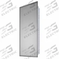 KETCHAM Medicine Cabinet: Rectangular, Glass, 36 in Overall Ht, 16 in Overall Wd, Stainless Steel (MPN 1636). Key specifications — Brand: KETCHAM; Frame Material: Stainless Steel; Frame Finish: Bright Annealed; Frame Color: Silver; Material: Glass.