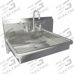 SANI-LAV Hand Sink: 1 Stations, 5 in Bowl Dp, 27 in Bowl Lg, 16 1/2 in Bowl Wd, Faucet Included (MPN 5A1F-0.5). Key specifications — Includes Side Splash: Side Splash Not Included; Series: Stainless Steel Wash-Station; Brand: SANI-LAV.