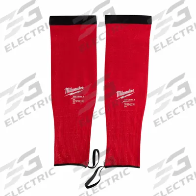 MILWAUKEE Cut-Resistant Sleeves: Cut Level A3, 16 in Lg, Universal, HPPE, 15 ga Thick - Light-Duty Cut-Resistant Sleeves