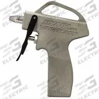 EXAIR Safety Air Gun: Ergonomic Grip, Cast Aluminum, 1/4 in Female NPT, Straight, 79 dBA Sound Level (MPN 1690). Key specifications — attr1328526: Cast Aluminum; attr1328500: 1009 Air Nozzle; attr1328508: EXAIR; attr1328515: No; attr1328533: Yes.