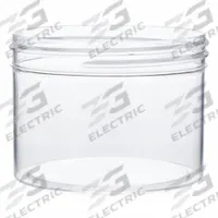 QORPAK Laboratory Jar: Polystyrene, 8 fl oz, 88.9 mm Body Dia, 89-400 mm Screw Closure Size, Round (MPN PLA-03359). Key specifications — Brand: QORPAK; Clarity: Clear; Closure Included: No; Pre-Cleaned: None.