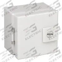 RITTAL Enclosure: Steel, 3 in x 3 in x 3 in, NEMA 4, Solid Cover, Hinged (MPN JB040403HC). Key specifications — Closure Method: 1/4-Turn Latch; Brand: RITTAL; Knockouts: Not Included.