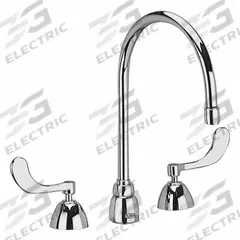 ZURN Gooseneck Kitchen/Bathroom Faucet: AquaSpec®, Brass, Widespread, Deck, 3 Mounting Holes, Chrome (MPN Z831C4-XL-3F). Key specifications — Series: AquaSpec®; Brand: ZURN.