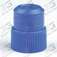 Cap: 16 mm Dia, Blue, Polyethylene, Unlined, Colored (MPN 116142B). Key specifications — Clarity: Colored; Product Type: Plug Stopper; Septa Included: No; Vented: No; Brand: GLOBE SCIENTIFIC; Closure Color: Blue; Closure Liner Material: Unlined.