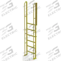 TRI-ARC Configurable Platform Ladder: 9.3 ft Overall Ht, 30 in Overall Wd, 20 in Overall Dp, Steel (MPN UCL9007246). Key specifications — Material: Steel; Color: Yellow; Brand: TRI-ARC.