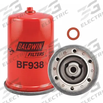 BALDWIN FILTERS Fuel Filter: Spin-On, 3 7/16 in Outside Dia, 7/16"-20 Thread Size, Cellulose - Spin-On Fuel Filters