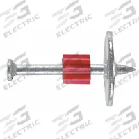DEWALT Pin with Washer: 1 1/4 in Overall Lg, 0.3 in Head Dia., 0.15 in Shank Dia., 100 PK (MPN 50108-PWR). Key specifications — attr1098018: DEWALT.