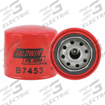 BALDWIN FILTERS Oil Filter: B7453, M20-1.50 Thread Size, 3 3/8 in Overall Ht - Spin-On Oil Filters
