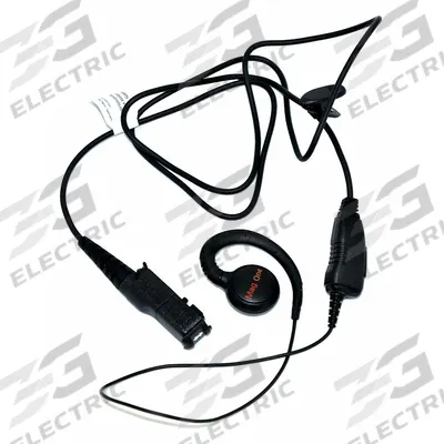 MOTOROLA Earpiece: Fits Motorola, For DP3000/DP3000e/DP3441/DP3441e Series, Ear Hook - Motorola-Compatible Earpieces & Headsets