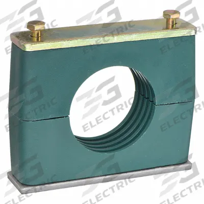 ZSI Vibration-Dampening Beta Clamp: Ribbed Bore, Steel Clamp, Polypropylene Cushion - Vibration-Dampening Textured Core Beta Clamps