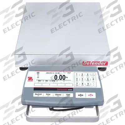 OHAUS Industrial Bench Scale: 12 in x 12 in, Not IP Rated, Front-Mounted - Bench Scales with Remote Indicator