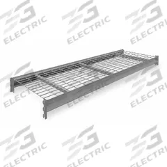 TENNSCO Shelf: 72 in x 24 in, 14 ga Beams, 5 AWG Decking, Galvanized Wire, 2,750 lb Load Capacity (MPN 6940). Key specifications — Decking Material: Galvanized Wire; Frame Finish: Powder Coated; Frame Material: Steel; Color: Gray; Includes: 2 Beams, Front to Back Supports; Brand: TENNSCO.