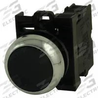 EATON Flush Push Button Operator: Non-Illuminated, Flush Profile, Metallic, 22 mm, 1NO (MPN M22M-D-S-K10). Key specifications — Brand: EATON; Action: Momentary; Series: M22; Push Button Material Type: Metallic.