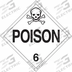 LABELMASTER Poison Placard: Poison, 10 3/4 in x 10 3/4 in, 10 3/4 in Label Ht, Vinyl, Placard, 25 PK (MPN Z-PVI). Key specifications — Brand: LABELMASTER; Message: Poison.