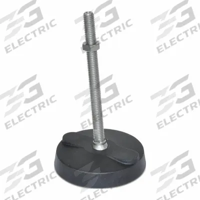 JW WINCO Male-End Leveling Mount: Swiveling Stud, 5/8"-11 Thread Size, 4.33 in - Swivel Male Leveling Mounts