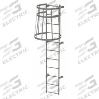 TRI-ARC Fixed Ladder with Safety Cage: 10 ft Overall Ht, 18 in Overall Wd, Steel, 11 Rungs (MPN WLFC1111). Key specifications — Brand: TRI-ARC; Assembly: Assembled; Number of Sections: 1.