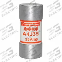 MERSEN Fuse: A4J Series, Class J, Cylindrical Body, Fast-Acting, 35 A, 600 V AC, 300 V DC (MPN A4J35). Key specifications — attr1287274: A4J; attr211200: MERSEN.
