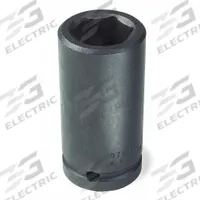 PROTO Impact Socket: 3/4 in Drive Size, Metric, 19 mm Socket Size, 6-Point, Deep, Black Oxide (MPN J07519ML). Key specifications — attr1215501: PROTO; attr1215515: Black Oxide; attr1215518: 19 mm.