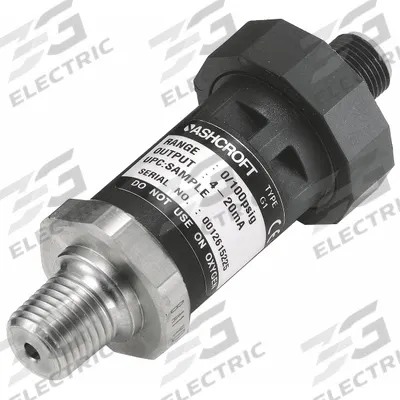 ASHCROFT Pressure Transmitter: 0 psi to 5,000 psi, 1 to 5V DC, 4-Pin M12 Connector - Pressure Transmitters with 4-Pin M12 Connector