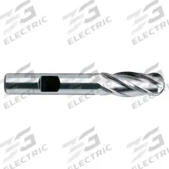 YG-1 Ball End Mill: Cobalt, TiCN Coated, 4 Flute, 1-1/4" Mill Dia, 2" LOC, 4-1/2" OAL (MPN 43445CC)
