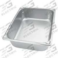 VOLLRATH Steam Table Pan: Half Size, Rectangular, 20 ga Gauge, 6.7 qt Capacity, NSF Certified (MPN 30240). Key specifications — Brand: VOLLRATH; Dishwasher Safe: No; NSF Certified: Yes; Product Type: Steam Table Pan; Manufacturer Part Number: 30240.