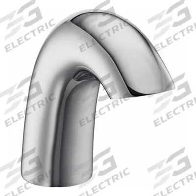 ZURN Sensor Faucet: Serio Series, Brass/Plastic, Brushed Nickel Finish, Single-Post - Single-Post Sensor Bathroom Faucets