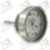 DWYER Sanitary Dial Thermometer: -40°F to 160°F, +/- 1% Accuracy, 5 in Dial Dia, 4.5 in Stem Lg (MPN BT20S54541). Key specifications — Accuracy: +/- 1%; Brand: DWYER.