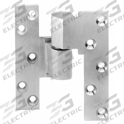 RIXSON Pivot Hinge: Brass, 5 in Leaf Ht - Full Mortise-Mount Pivot Hinges