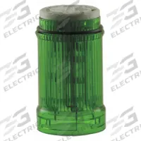 EATON Tower Light Module: Strobe, 24V AC/24V DC, Green, 43 mm Overall Dia, 2 1/4 in Overall Ht, SL4 (MPN SL4-FL24-G-M). Key specifications — Brand: EATON; Compatible with Series: SL4; Lens Color: Green; Operating Voltage: 24V DC; Manufacturer Part Number: SL4-FL24-G-M.