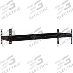 HALLOWELL Shelf: 60 in x 18 in, 1,200 lb Load Capacity, Black, Shelf (MPN DRHCL6018ME). Key specifications — Includes: Center Support; Shelf Configuration: Single Straight; Color: Black; Frame Material: Steel; Brand: HALLOWELL; Frame Finish: Powder Coated; Product Type: Shelf.