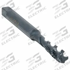 CLEVELAND Spiral Flute Tap: 1/4"-20 UNC, 2B, 3 Flute, Semi-Bottoming Chamfer, Black Oxide Cobalt (MPN C98114)