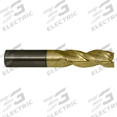 CLEVELAND Corner Radius End Mill: Carbide, ZrN Coated, 3 Flute, 5/8" Mill Dia, 3-3/4" LOC, 0.03" Rad (MPN C84190)