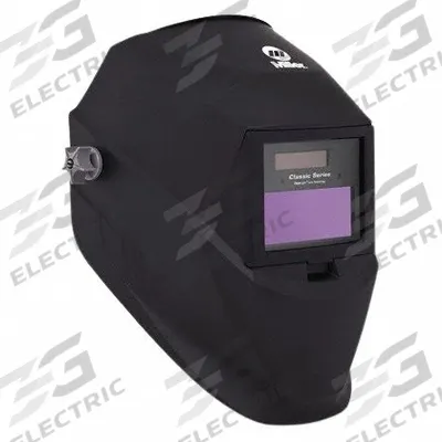 MILLER Welding Helmet: Auto-Darkening, 2 Arc Sensors, Black, W8/W9/W10/W11/W12/W13 - Auto-Darkening Welding Helmets - Solid Color