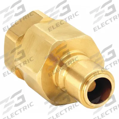 SNAP-TITE Hydraulic Quick Connect Hose Coupling: 3/8 in Coupling Size, Brass, Nitrile - EA Series Hydraulic Quick-Connect Coupling Plugs