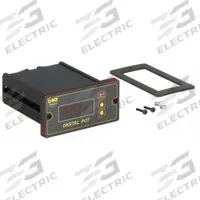 DART CONTROLS Digital Panel Meter: 0 Display Span - Min, 9,999 Display Span - Max, 250VAC @ 5A, SPDT (MPN DP4). Key specifications — Manufacturer Part Number: DP4; Digital Display Screen Color: Red; Digital Display Screen Type: LED; NEMA Enclosure Rating: 4X; Product Type: Digital Panel Meter; Relay AC Contact Rating: 250VAC @ 5A; Relay Contact Form: SPDT; Relay DC Contact Rating: 28VDC @ 1A.