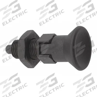 KIPP Indexing Plunger: Locking, Steel, 3/8"-24 Thread - Locking Pull-Knob Indexing Plungers with Jam Nut