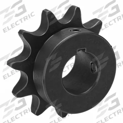 TSUBAKI Single Strand Sprocket: 50, For 5/8 in Chain Pitch, 7/8 in Bore Dia, 11 Teeth - Size 50 Fixed-Bore Roller Chain Sprockets