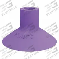 PIAB Vacuum Pad: Plain Pad without Adapter, 60 mm Pad Dia, Thermoplastic Elastomer, Purple, 60A (MPN VL60FC). Key specifications — attr1019194: VL60FC; attr1019196: PIAB; attr1019197: 60A.