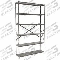 HALLOWELL Metal Shelving: Standalone, Heavy-Duty, 48 in x 12 in, 84 in Overall Ht, 6 Shelves (MPN F7711-12HG). Key specifications — attr41760: Steel; attr41761: Steel; attr37625: Unassembled; attr37628: Gray; attr33609: HALLOWELL.