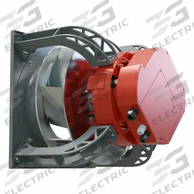 CANARM Plenum Fan: 18 in Wheel Dia, Direct Drive, With Drive, TEFC, 460V, 3 Ph - Belt-Drive Blower with Drive