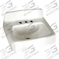 AMERICAN STANDARD Bathroom Sink: Regalyn™, White, Enameled Cast Iron, 20 in Overall Lg, Widespread (MPN 4869008.020). Key specifications — Series: Regalyn™; Includes: Front Overflow, Soap Depression, Wall Hanger; Color: White; Brand: AMERICAN STANDARD; Sink Type: Bathroom; Material: Enameled Cast Iron; Sink Material: Cast Iron.
