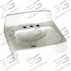 AMERICAN STANDARD Bathroom Sink: Regalyn™, White, Enameled Cast Iron, 20 in Overall Lg, Widespread (MPN 4869008.020). Key specifications — Series: Regalyn™; Includes: Front Overflow, Soap Depression, Wall Hanger; Color: White; Brand: AMERICAN STANDARD; Sink Type: Bathroom; Material: Enameled Cast Iron; Sink Material: Cast Iron.