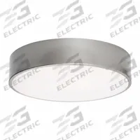 LED Flush Mount: 12 in Dia, Satin Nickel, 2 1/2 in Ht, 1,600 lm, 2700K/3000K/3500K/4000K/5000K, 20 W (MPN BAYF12LAJUDSN). Key specifications — Voltage: 120 to 277V AC; Brand: AFX INC.; For Bulb Type: Integrated LED; Includes Bulb: No; Color Temperature: 2700K; Housing Finish/Color (Broad): Satin Nickel.