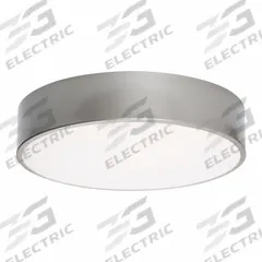 LED Flush Mount: 12 in Dia, Satin Nickel, 2 1/2 in Ht, 1,600 lm, 2700K/3000K/3500K/4000K/5000K, 20 W (MPN BAYF12LAJUDSN). Key specifications — Voltage: 120 to 277V AC; Brand: AFX INC.; For Bulb Type: Integrated LED; Includes Bulb: No; Color Temperature: 2700K; Housing Finish/Color (Broad): Satin Nickel.