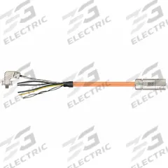 READYCABLE Servo Cable: Basic Cable, 30 ft Lg, For Allen-Bradley, Similar To 2090-CSBM1DE-14AF, PVC (MPN MAT9751711-30). Key specifications — Cable Jacket Color: Orange; Conductor Configuration: (4xAWG16 (1.5))+(2xAWG18 (0.75))+(1PRxAWG22 (0.34)); Brand: READYCABLE; Cable Jacket Material: PVC.