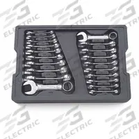 GEARWRENCH Box End Wrench Set: Alloy Steel, Chrome, 20 Tools, 12-Point Box End, Tray (MPN 81903). Key specifications — attr309408: Alloy Steel; attr309397: Chrome; attr309399: No; attr309390: Tray; attr309387: 3/8 in to 15/16 in; 10 mm to 19 mm; attr324925: GEARWRENCH.