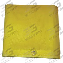 MAURITZON Tarp: 15.5 ft Lg, 11.5 ft Wd, Std Duty, 5 mil, Vinyl, Yellow, 10 oz/sq yd, PVC Coated (MPN MBT-12-05-1216). Key specifications — Color: Yellow; Brand: MAURITZON; Fabric Coating: PVC Coated.