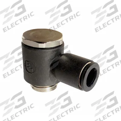 LEGRIS Push-Fit Adapter Fitting: 1/2 mm Pipe x 12 mm OD Size, BSPP x Push-to-Connect - Nylon & Nickel-Plated Brass Tube Fittings