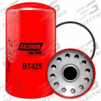 BALDWIN FILTERS Hydraulic Filter: Hydraulic Fluid, 1 1/2"-16 Thread Size, Spin-On, Cellulose, Ford (MPN BT425). Key specifications — Media Material: Cellulose; Brand: BALDWIN FILTERS; Compatible Fluid Type: Hydraulic Fluid; Compatible Vehicle Make: Ford; Includes: Bypass Screen; Thread Size: 1-1/2"-16.