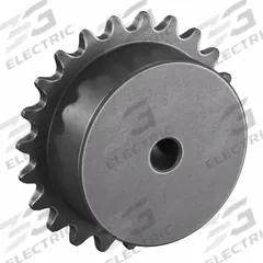 TSUBAKI Sprocket: One-Sided Hub, For Single Strands, 25, 23 Teeth, 1.836 in Pitch Dia, Steel (MPN 25B23). Key specifications — Brand: TSUBAKI.